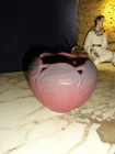 Van Briggle Pottery Round Vase Mulberry Philodendron Pattern