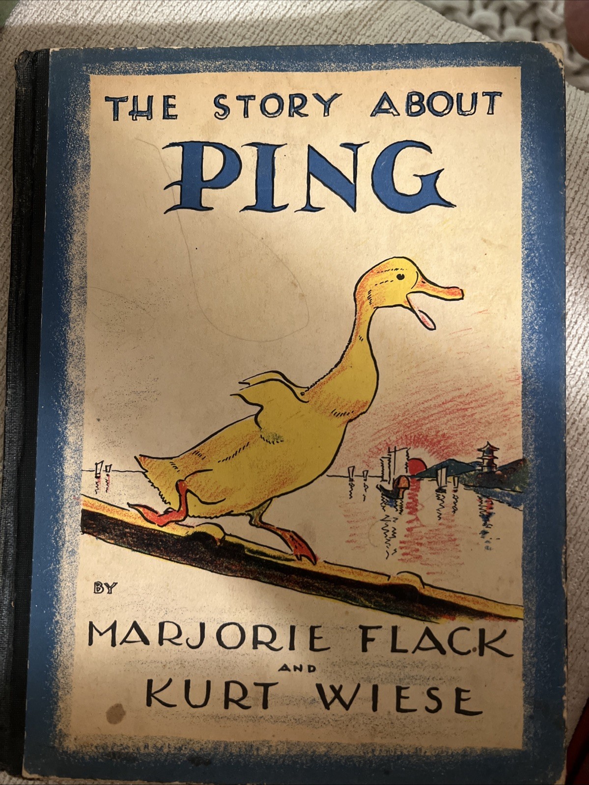 The Story About Ping 1933 Viking Press 1st Edition Marjorie Flack Kurt Wiese HC