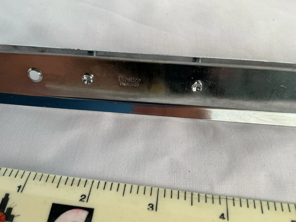 1970s Prestige, Kitchen Utensil, Stainless Steel Wall Rack - Image 3 of 4