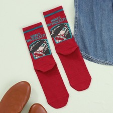 Japón Ghibli Howl's Moving Castle American Rib Crew Calcetines "Ventana" 23-25 cm Nuevo
