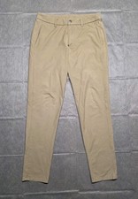 Lululemon LM5ACOS Tan Khaki Canvas Straight Leg Commission Pants Mens 32