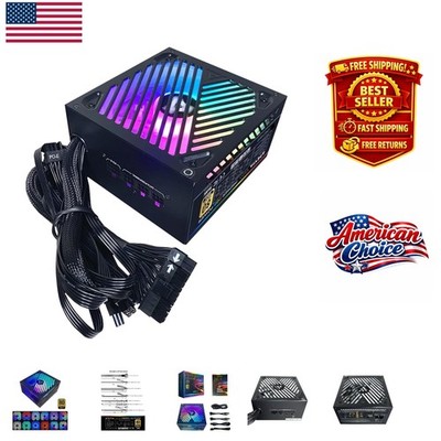 Premier 650W Semi-Modular Gaming Power Supply - Gold Certified with RGB Features