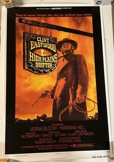 HIGH PLAINS DRIFTER 1973 Movie Poster Clint Eastwood 26” x 40”