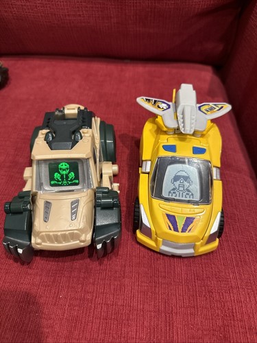 VTech VT Switch And Go Dinos Tonn-Yellow Stegosaurus Transforming Car** - Picture 2 of 7