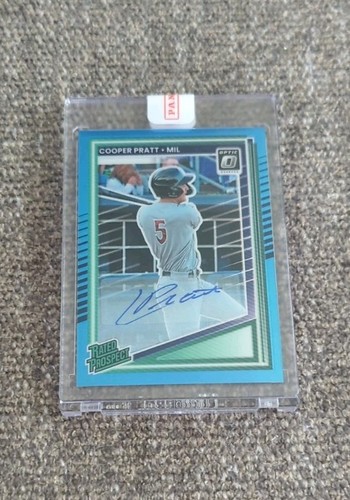 Cooper Pratt 2025 clasificación óptica Donruss Prospect AUTO Carolina azul 1/35 - Imagen 3 de 6