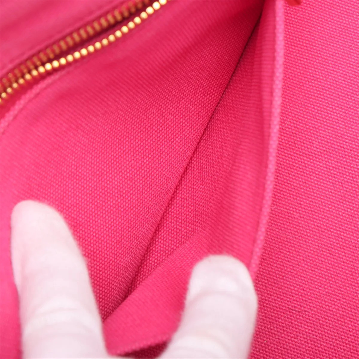 Prada Canapa canvas 2 Way Handbag Pink 1BG642 thumbnail 10