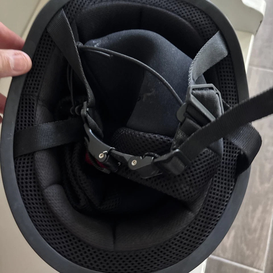 Casco Daytona para hombre medio azul llama Foto 4 de 4