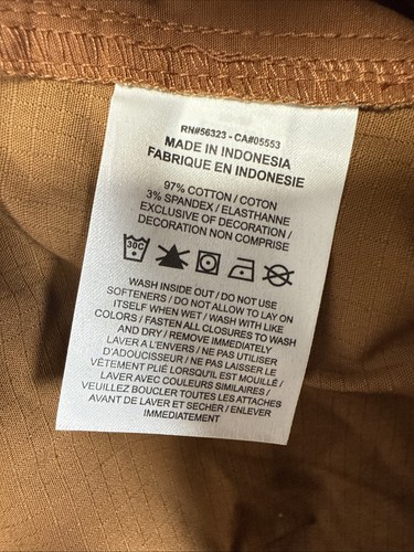 Nike Skate Pants Mens 38x30 (40x29) Cargo Khaki Loose Fit Ripstop Baggy Skater - Picture 10 of 10
