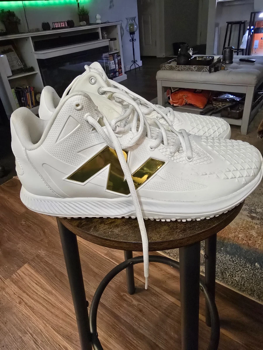 New Balance Ohtani 1 TF White Metallic Gold for Sale