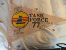 VIETNAM  TONKIN GULF YACHT CLUB TASK FORCE 77 USS CORAL SEA CVA-43 PENNET FLAG