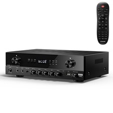 Donner Stereo Audio Amplifier, 600W Peak 2 Channel Receiver 2 CH, 600W, Black