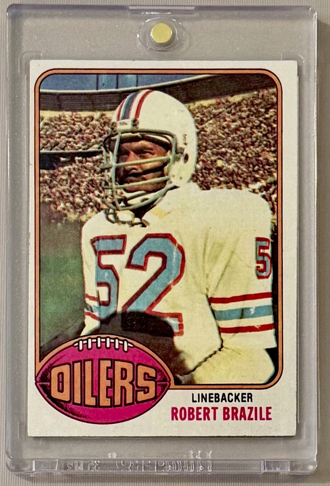 1976 Topps Robert Brazile RC #424 HOF Vintage Hall of Fame ROOKIE ‘76