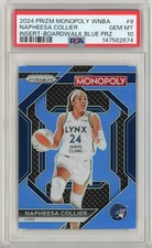 2024 Panini Prizm Monopoly WNBA 9 Napheesa Collier Boardwalk Blue Prizm PSA 10