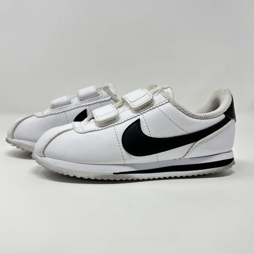 Nike Youth 11C Cortez Basic Athletic Sneakers 904767-102 White Leather Shoes