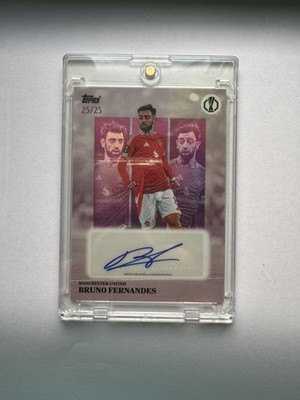 2024-25 Topps Simplicidad UCC Bruno Fernandes Auto 25/25 Manchester United 