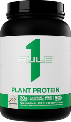 Rule 1 Plant Protein - Vegan, Gluten-Free, Dairy Free, & Soy Free Protein Powder