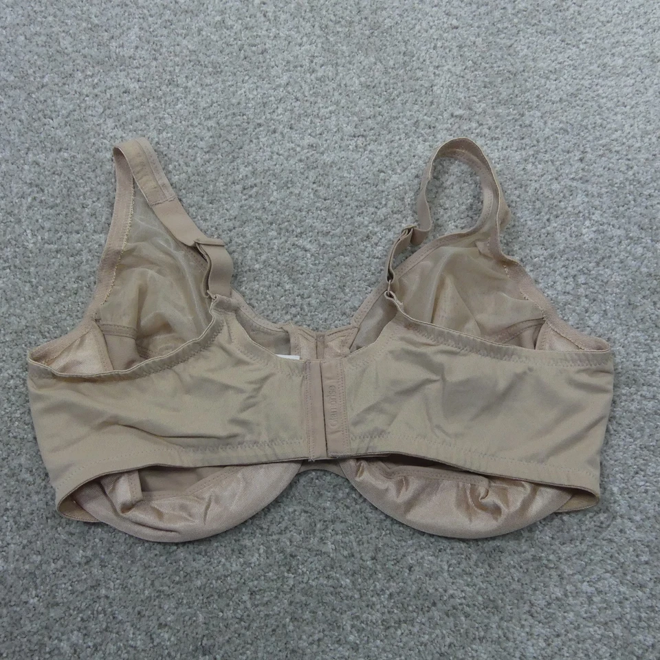 Sujetador Glamorise para mujer 42DD beige con aros minimizador Wonderwire 9003 Foto 2 de 4