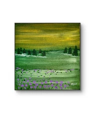 MENA'S 6"X6" ORIGINAL LANDSCAPE ART ON CANVAS