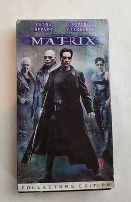 The Matrix VHS 1999 Collector's Edition Keanu Reeves Laurence Fishburne