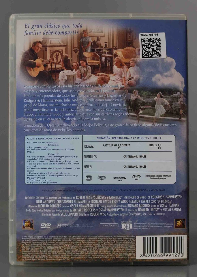 DVD. Sonrisas y lágrimas edición especial                         - Imagen 2 de 2