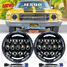 7 Inch Led Round Headlight Dot Hi-lo For Chevy Chevelle Ss 1971 - 1973 7 Inch Led Round Headlight Dot Hi-lo For Chevy Chevelle Ss 1971 - 1973