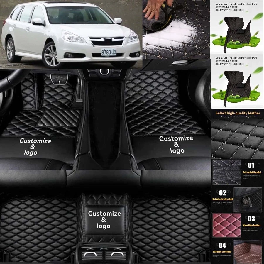 For Subaru Legacy Wagon Car Floor Mats Handmade Liners Anti-Slip Carpets Foto 2 de 4