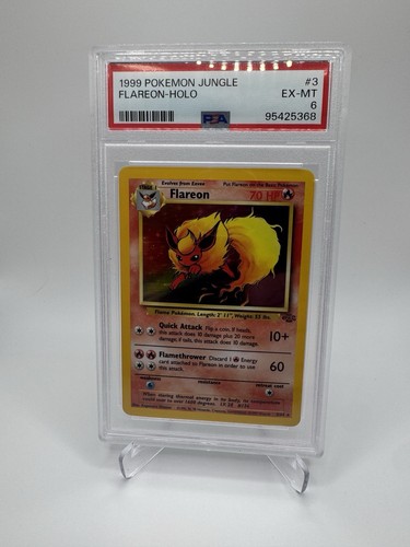 1999 Pokemon Flareon Holo Jungle PSA 6 EX-MT Card