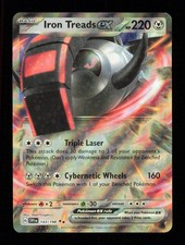 Pokémon Iron Treads ex 143/198 Double Rare Scarlet & Violet Holo Near Mint
