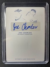2018 Leaf Perfect Game Joe Charles Black Printing Plate Autograph #1/1 Mets!!!