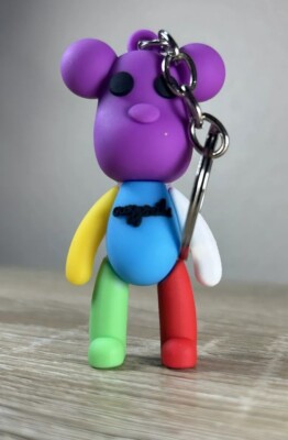 Popobe Bear Keychain Bag Clip Multicolored.