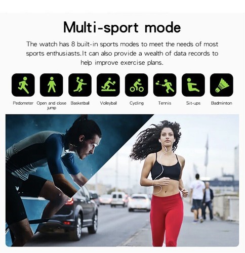 Bluetooth Smart Watches For IPhone/Android Fitness Tracker For Woman/Men - Picture 4 of 12