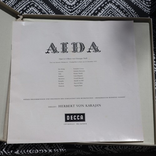Juego de caja VERDI Aida DECCA SXL 2167/9 KARAJAN, TEBALDI WB DG ENVÍO GRATUITO EE. UU. Y LATA - Imagen 4 de 5