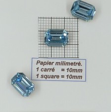 4610 18x13 AQ * 1 pierre cristal Swarovski fond conique 4610 18x13mm AQUAMARINE