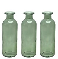Vase GrüN SalbeigrüN Glas Blumenvase Dekovasen 3 Fach Sortiert
