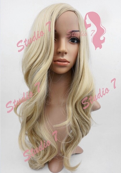 Parrucche Sintetiche Cosplay Ramate Parrucca Ondulata Lunga Con - Foto 5