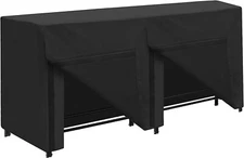 Sunpatio Outdoor Firewood Cover for 8-Feet Log Rack Heavy Duty Waterproof - NOB