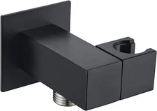 All Metal Handheld Shower Head Holder- Matte Black - Adjustable Shower Wand H...