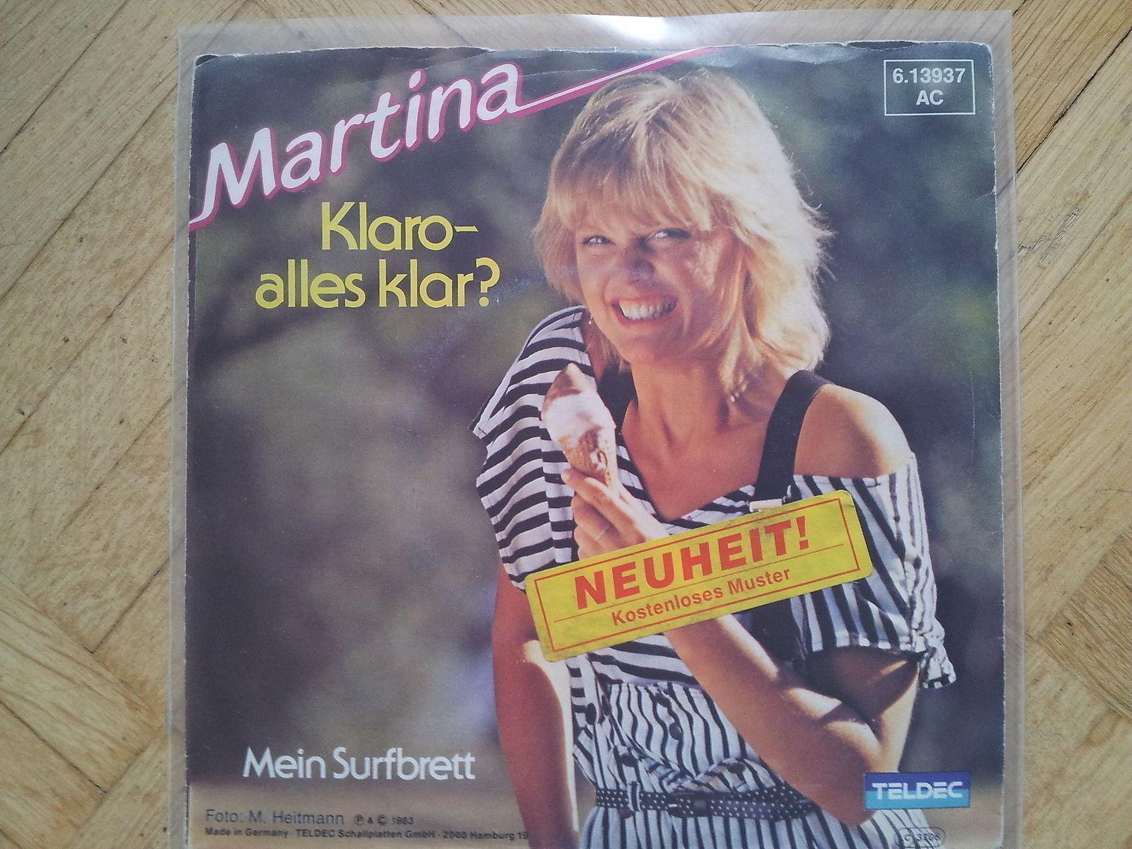 7"" Single Vinyl Martina - Klaro - alles klar?