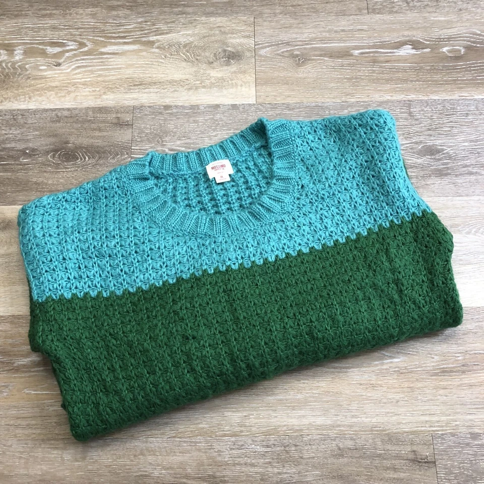 MOSSIMO SUPPLY CO Round Neck Pullover Green Chunky Knit Sweater Women's Size L - Изображение 4 из 4
