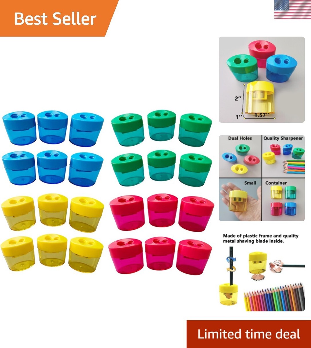 12 PCS Pencil Pencil Sharpener, Pencil Sharpeners, Pencil Sharpener