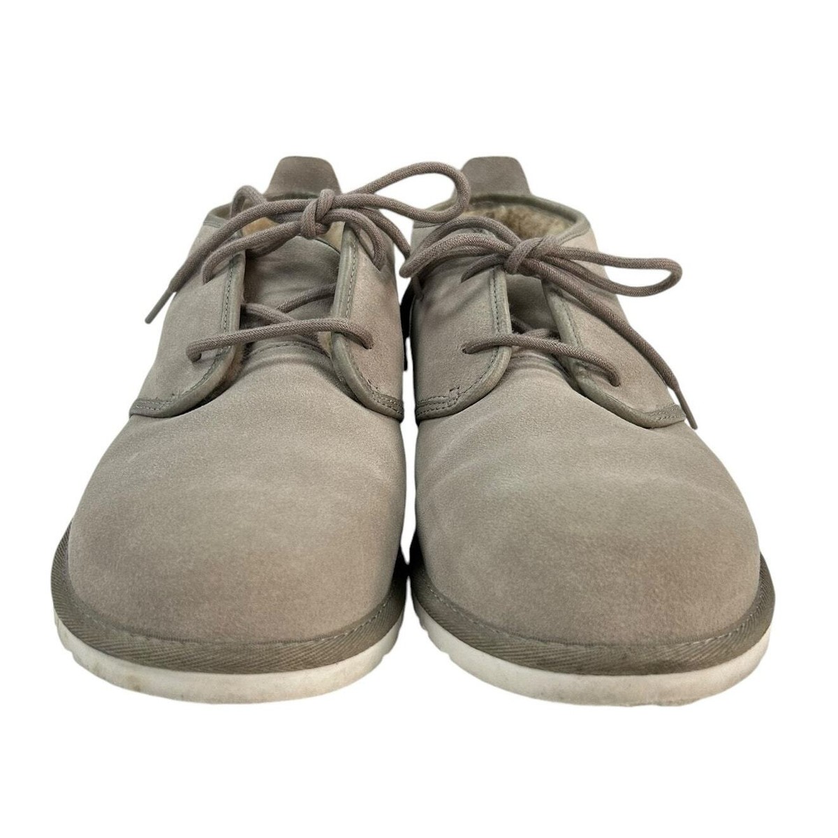 UGG Mens Beige Maksim Lace Up Suede Fully Lined Chukka Boots 