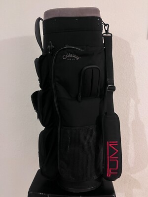 RARE Tumi Ballistic Nylon Golf Bag Callaway Black Deluxe 286D3 34
