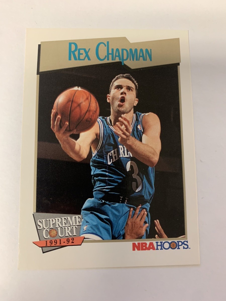 1991-92 NBA Hoops Supreme Court Rex Chapman Charlotte Hornets | eBay