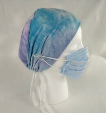 Stretch Tie-dyed Scrub cap Nurse Surgical cap hat Stretch jersey cap head cover