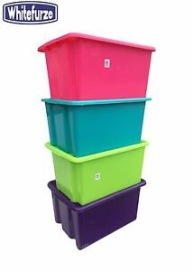 childrens plastic storage boxes with lids