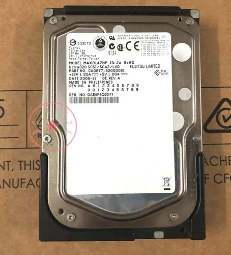 HP / Fujitsu MAX3147NP 146GB 15K U320 68-PIN SCSI - Picture 2 of 2