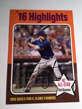 2019 Topps Archives 1975 Highlights Jumbo 5x7 Kris Bryant Cubs 3 HR /49