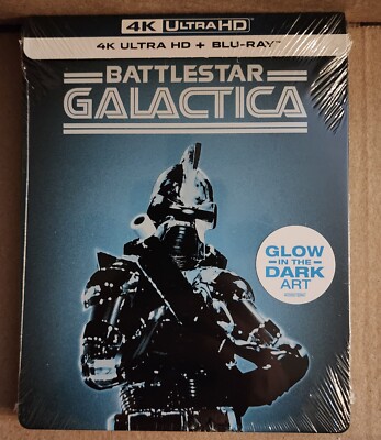 Battlestar Galactica Glow in the Dark Steelbook (4K UHD+Blu-ray) Factory Sealed