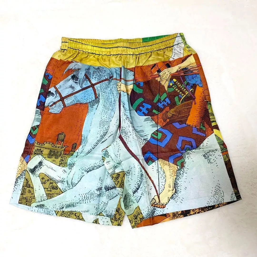 Short en soie Supreme Ronin SS23 neuf or taille S petit
