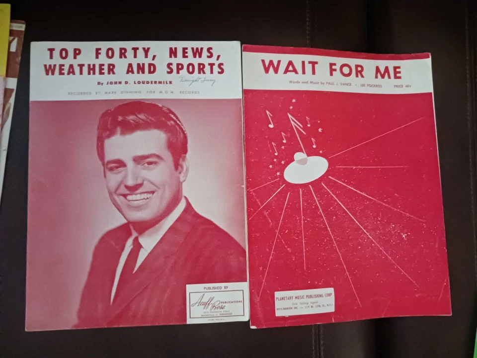 Tres grandes cancioneros diferentes de 1960-1961 cinco artistas de grabación diferentes Foto 3 de 4